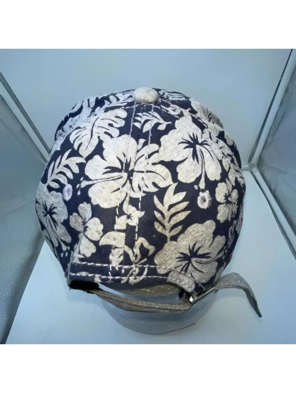 PSG Paris Saint Germain Adjustable 6-Panel Floral Hat Blue/Gray (57 Cm)
